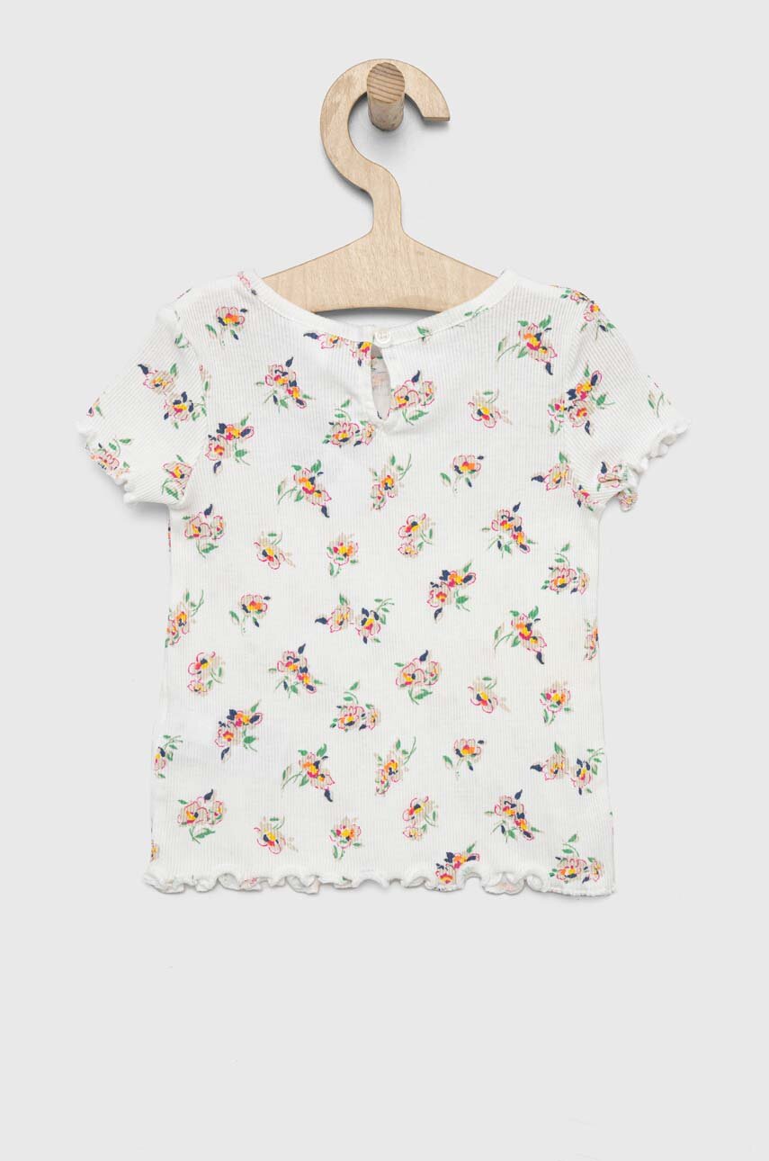 GAP t-shirt bawełniany dziecięcy biały