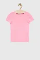 ροζ Παιδικό βαμβακερό μπλουζάκι GAP Για κορίτσια