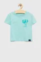 tirkizna Dječja pamučna majica kratkih rukava GAP x Disney Za djevojčice