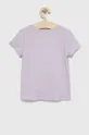 Детская хлопковая футболка GAP фиолетовой