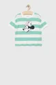 zelena Dječja pamučna majica kratkih rukava GAP x Mickey Mouse Za djevojčice