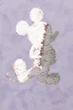 fialová Detské bavlnené tričko GAP x Myszka Miki