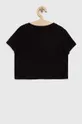 Otroška bombažna kratka majica Calvin Klein Jeans črna