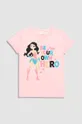 Coccodrillo t-shirt dziecięcy x Wonder Woman różowy