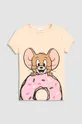 Παιδικό μπλουζάκι Coccodrillo x Tom And Jerry μπεζ