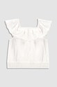 Дитяча бавовняна блузка Coccodrillo casual білий WC3140501DJG
