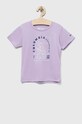 Columbia t-shirt dziecięcy Mirror Creek Short Sleeve Graphic Shirt pozostałe fioletowy 1989701.PPYX