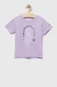 vijolična Otroška kratka majica Columbia Mirror Creek Short Sleeve Graphic Shirt Dekliški