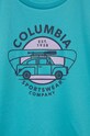 Djevojčice Dječja majica kratkih rukava Columbia Mirror Creek Short Sleeve Graphic Shirt 1989701.PPYX tirkizna