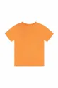 Otroška bombažna kratka majica Marc Jacobs oranžna