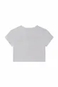 Детская хлопковая футболка Michael Kors серый