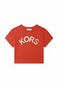 Michael Kors tricou de bumbac pentru copii print rosu R15163.156