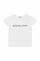 biały Michael Kors t-shirt dziecięcy Dziewczęcy