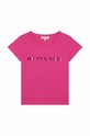 Michael Kors t-shirt dziecięcy z elastanem fioletowy R15164.114.150