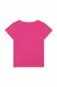 Otroška kratka majica Michael Kors vijolična