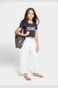 Michael Kors t-shirt bawełniany dziecięcy nadruk granatowy R15188.114.150