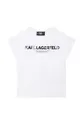 белый Детская футболка Karl Lagerfeld Для девочек