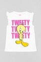 zippy t-shirt bawełniany dziecięcy x Warner Bros ZKGAP0303.23034 biały SS23