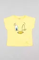zippy t-shirt bawełniany dziecięcy żółty