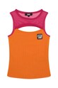 Detský top Dkny s elastanom oranžová D35S70.156.162