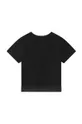 Παιδικό μπλουζάκι DKNY μαύρο