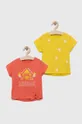 pomarańczowy zippy t-shirt bawełniany dziecięcy 2-pack Dziewczęcy