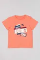 narančasta Pamučna majica kratkih rukava za bebe zippy Za djevojčice
