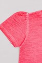 Dziewczynka zippy t-shirt bawełniany dziecięcy ZKGAP0303.23016 pomarańczowy