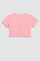 Παιδικό βαμβακερό μπλουζάκι Coccodrillo μωβ