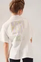 Otroška bombažna kratka majica Roxy bela