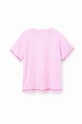 Djevojčice Dječja pamučna majica kratkih rukava Desigual Pink Panther 23SGTK12 roza