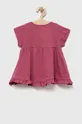 фіолетовий Дитяча бавовняна футболка zippy Для дівчаток