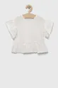 bijela Dječja pamučna majica kratkih rukava zippy Za djevojčice