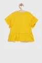 Дитяча бавовняна футболка zippy жовтий