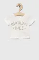 λευκό Μωρό βαμβακερό μπλουζάκι GAP Για κορίτσια