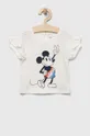 béžová Detské bavlnené tričko GAP x Disney Dievčenský