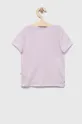 Otroška bombažna kratka majica GAP vijolična