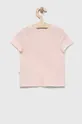 Детская хлопковая футболка GAP розовый