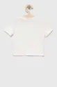 Otroška bombažna kratka majica GAP bela