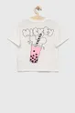 Otroška bombažna kratka majica GAP x Disney bela