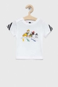 biały adidas t-shirt bawełniany dziecięcy x Disney Dziecięcy