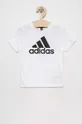 Detské bavlnené tričko adidas LK BL CO biela