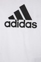 Παιδικό βαμβακερό μπλουζάκι adidas LK BL CO λευκό IC3830
