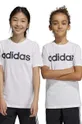 biela Detské bavlnené tričko adidas U LIN Detský