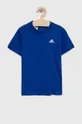Детская хлопковая футболка adidas U SL голубой