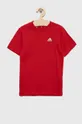 Παιδικό μπλουζάκι adidas U SL κόκκινο