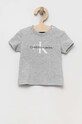 Calvin Klein Jeans t-shirt dziecięcy z elastanem szary IN0IN00001.PPYX