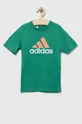 πράσινο Παιδικό βαμβακερό μπλουζάκι adidas U BL 2 TEE Παιδικά
