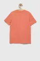 Дитяча бавовняна футболка adidas U 3S помаранчевий