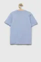 Дитяча бавовняна футболка adidas U BL блакитний